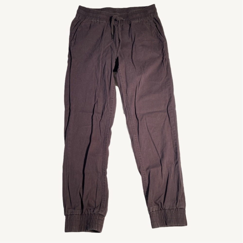 Retrod Brown Scrunch Ankle Drawstring Waist Pants Size Extra Small